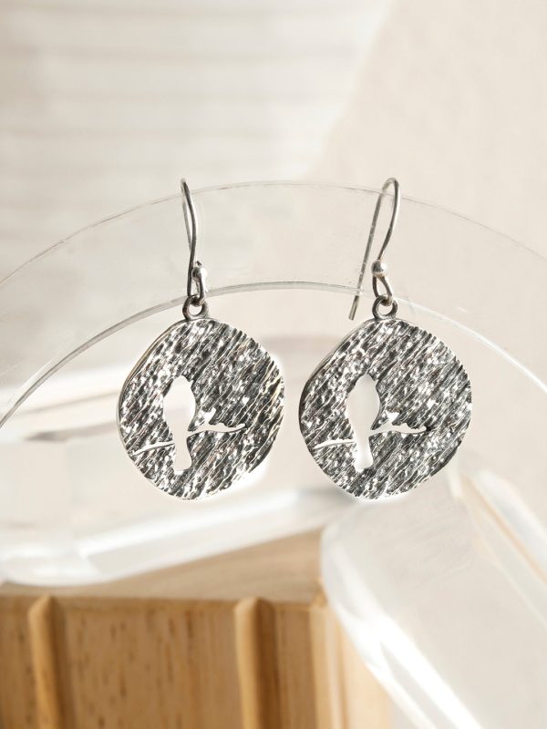 Priyaasi Women Brushed Sterling Silver Drop Earrings Hot on Sale