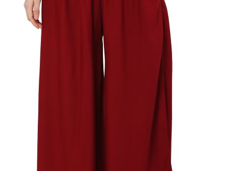 PAVONINE Maroon Color Rayon Fabric Jumbo Sharara For Women For Sale