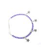 Priyaasi Women Blue Stones Studded German Silver Plated Oxidized Anklets on Sale