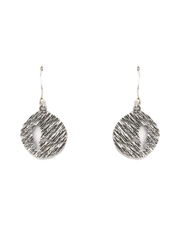 Priyaasi Women Brushed Sterling Silver Drop Earrings Hot on Sale