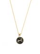 Priyaasi Women Capricorn Zodiac Sign Black Gold Plated Necklace on Sale