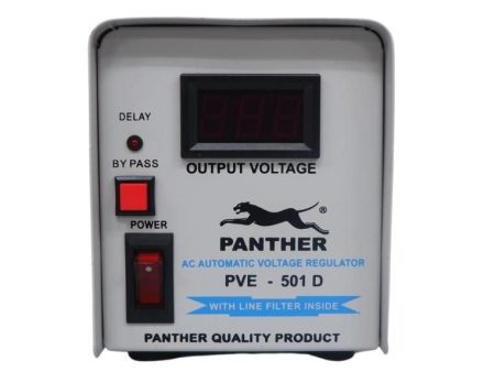 Panther Automatic Voltage Regulator with Power On Delay - 500 Watts Online Hot Sale