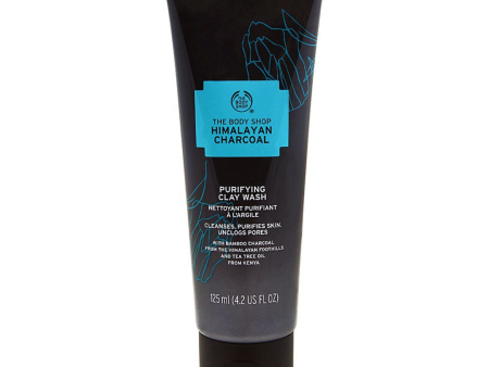 The Body Shop Himalayan Charcoal Purifying Clay Wash 125ml Hot on Sale