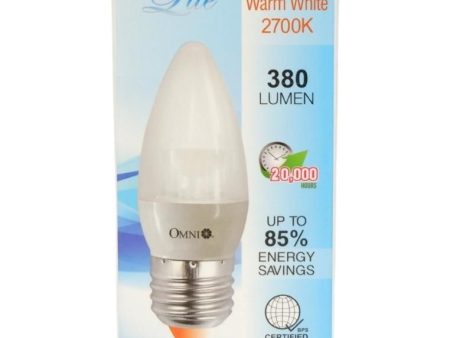 Omni Led Lite Frosted Chandelier Bulb 4W E27 Ww Online now