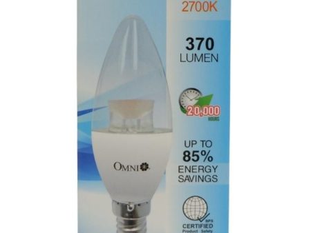 Omni Led Clear Chandelier Bulb 4W E14 Ww Online Sale