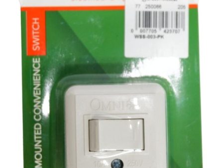 Omni Surface Mounted Convenience Switch with Blister Pack Online Sale