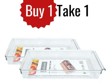 Cuisson Buy 1 Take 1 Rectangle PET Low Ref Organizer Medium 36.88 x 20.3 x 5.1cm Online