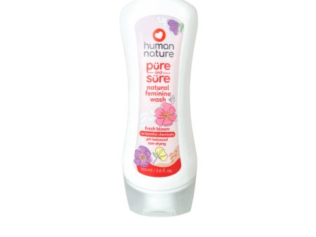 Human Nature Pure and Sure Feminine Wash 165ml - Fresh Bloom Supply