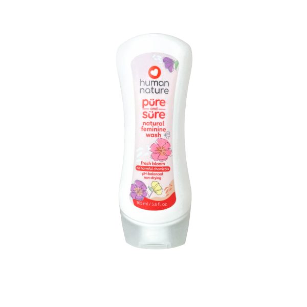 Human Nature Pure and Sure Feminine Wash 165ml - Fresh Bloom Supply