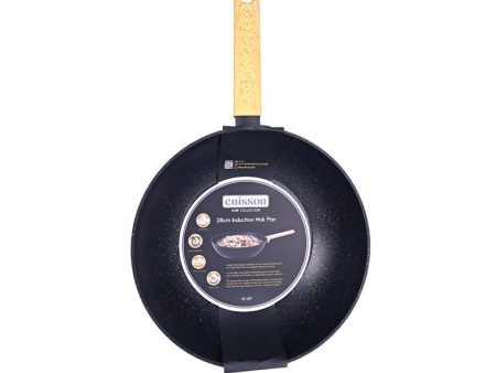 Cuisson Noir Collection Black Wok Pan 28cm For Sale